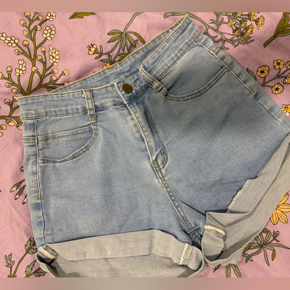 Amazon Light Blue Denim Jean Shorts